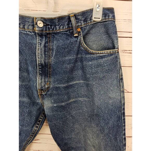 Levi's Bootcut 517s Size 36 x 30 Men's Denim Blue Jeans - Picture 11 of 14